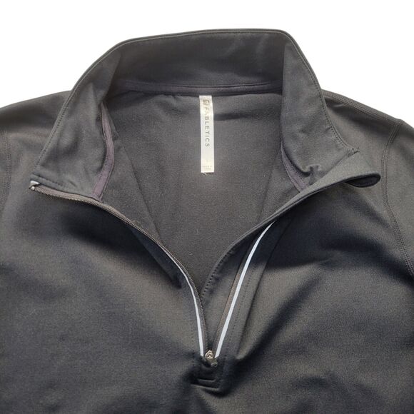 Fabletics LARGE Trinity Cold Weather Jacket Black Running Jogging Zip Up Stretch - Picture 3 of 13
